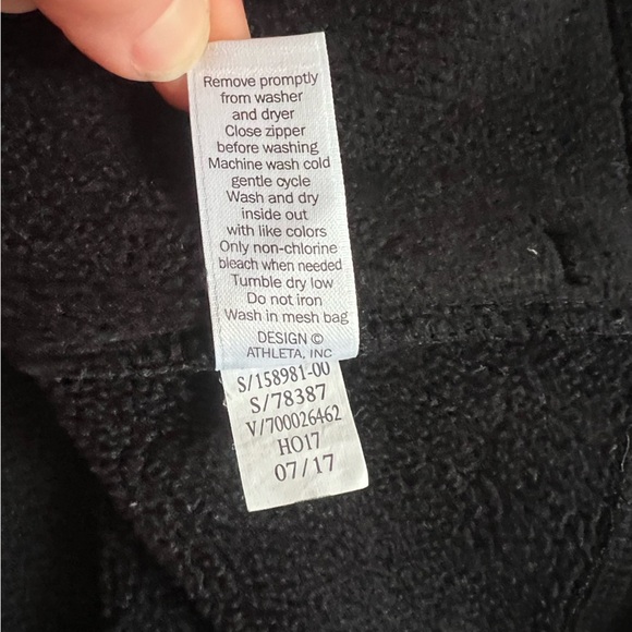 Athleta Cozy Karma Asym Pullover Black Sweater, Size XS - Picture 11 of 11